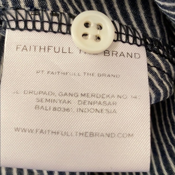 Faithfull The Brand Romper Skirt Striped Knot Tie - Picture 13 of 14